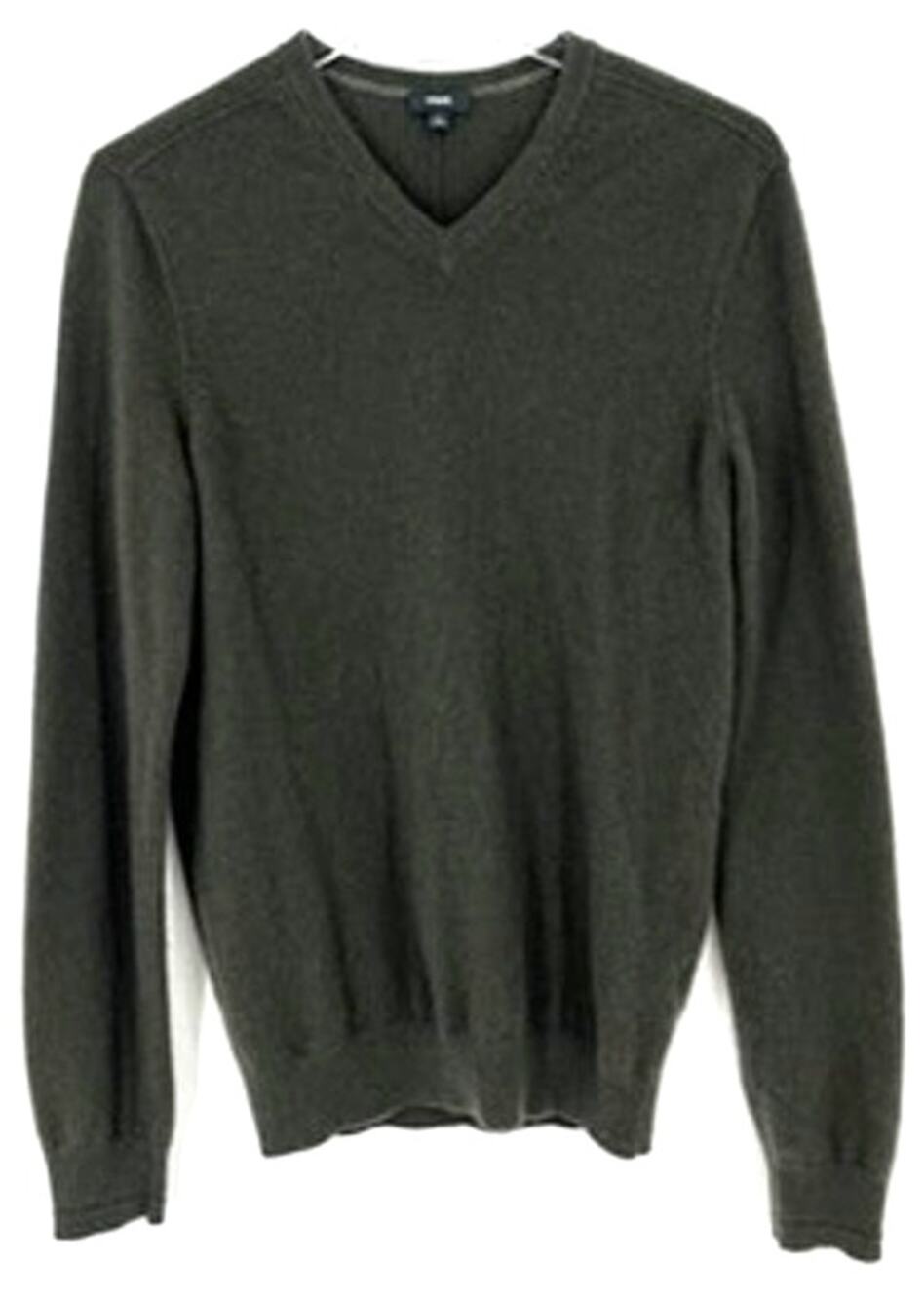 Vince Cashmere Sweater V Neck Small Green Olive